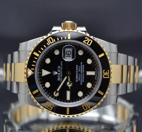 rolex submariner two tone black or blue|Rolex 2 tone submariner price.